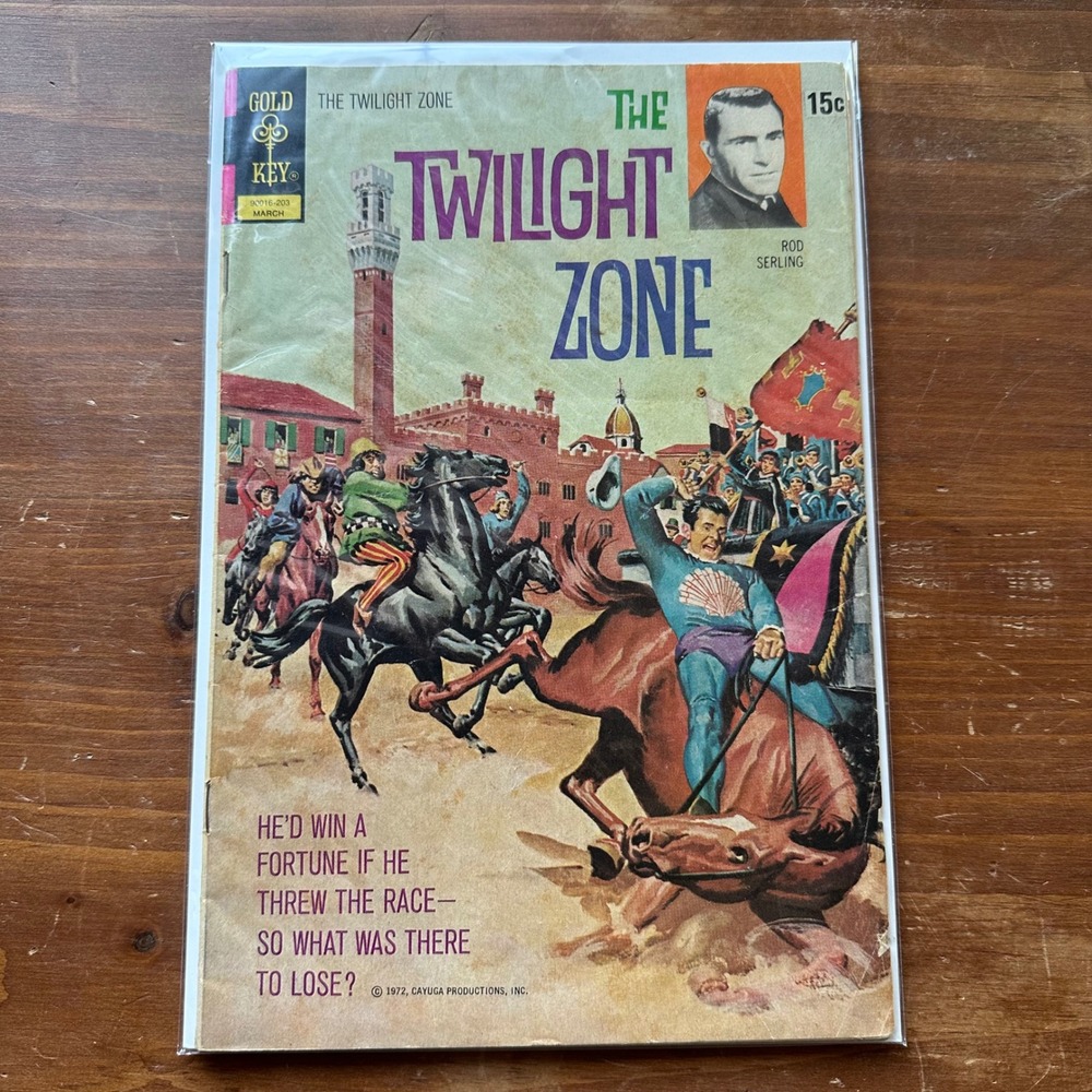 Gold Key The Twilight Zone Comic March 1972 90016-203 Rod Serling VG/VG+ Raw